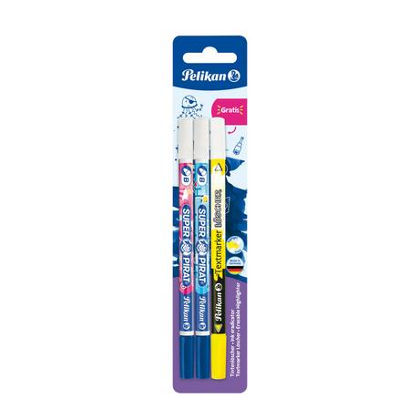 Pelikan  Pelikan Super Pirat gomme à effacer Plastique Multicolore 3 pièce(s) 