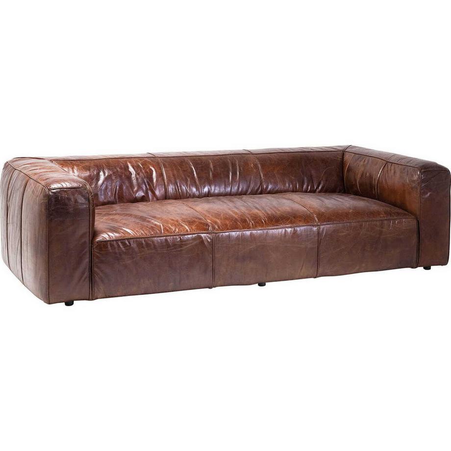 KARE Design Vintage Leder Sofa Cubetto 3 Sitzer  