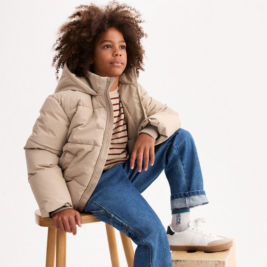 Steppjacke mit Kapuze