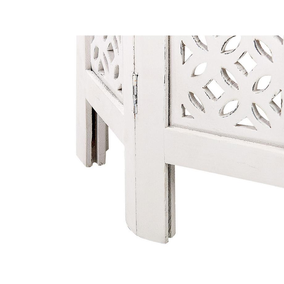 Beliani Beistelltisch aus Mangoholz Rustikal BADHI  