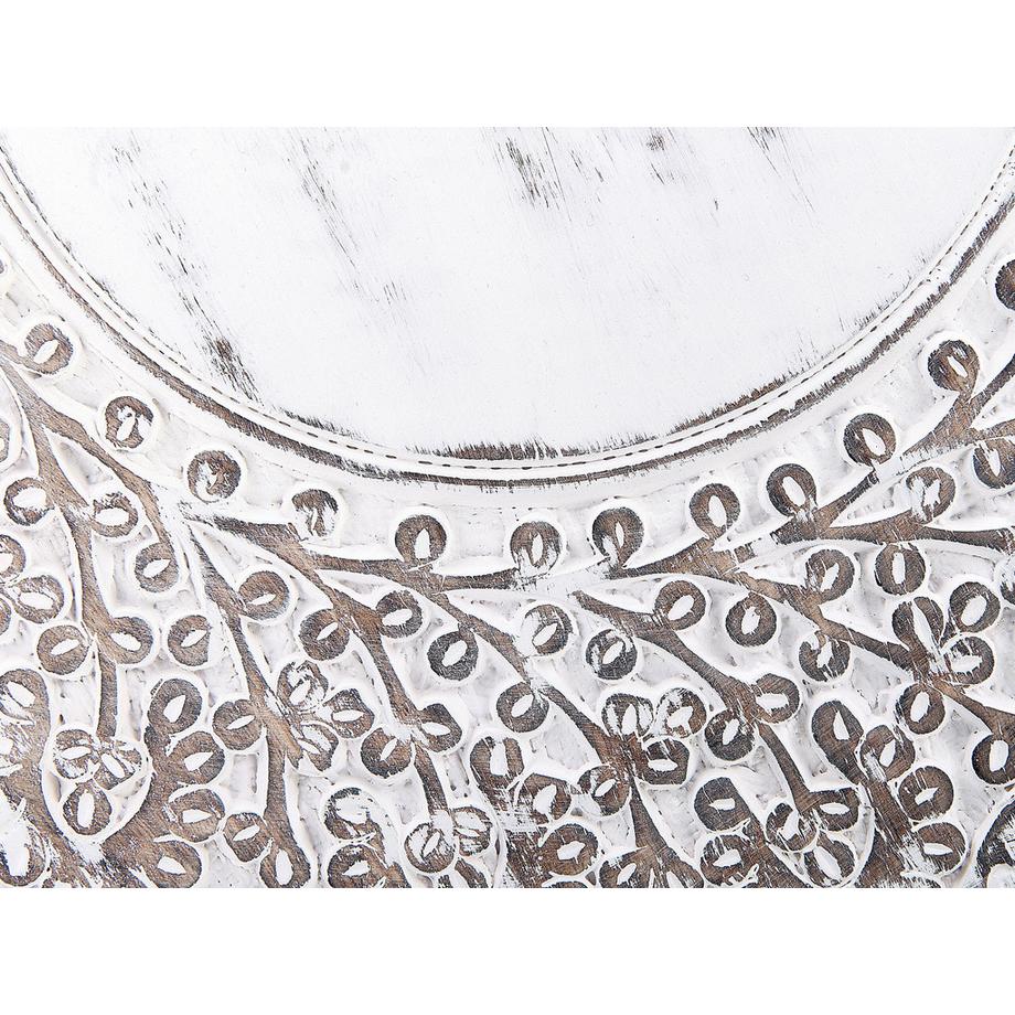 Beliani Beistelltisch aus Mangoholz Rustikal BADHI  