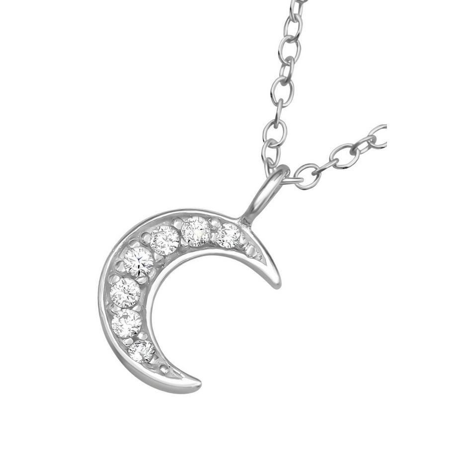 Maxte  MondHalskette mit Zirkonia 