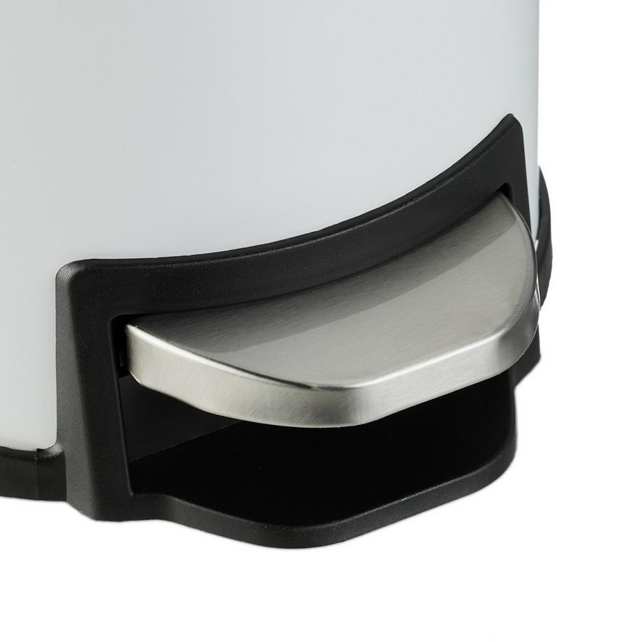 B2X Poubelle de salle de bain 3 litres avec couvercle en bambou  