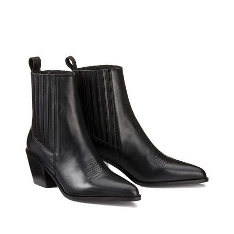 La Redoute Collections  Boots western en cuir 