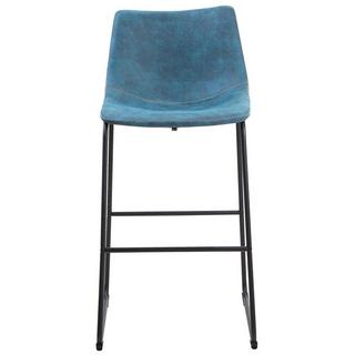 Beliani Set mit 2 Barstühlen aus Stoff Modern FRANKS  