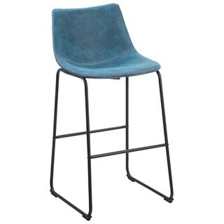 Beliani Lot de 2 chaises de bar en Polyester Moderne FRANKS  