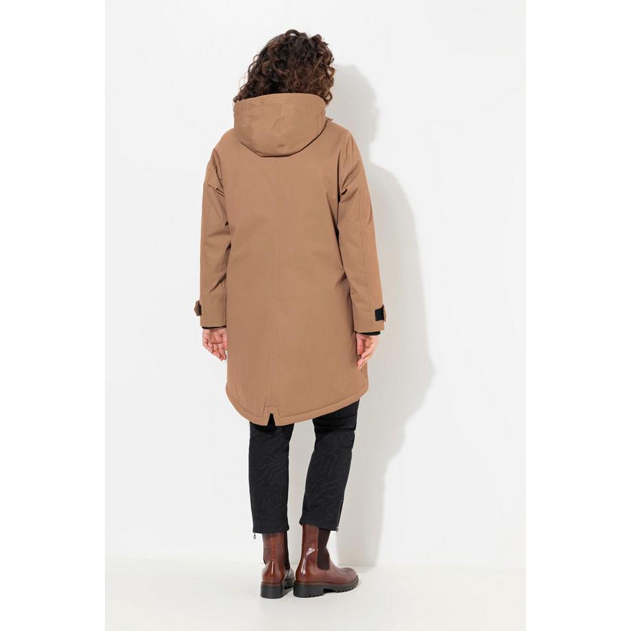 Ulla Popken HYPRAR Wasserdichte Funktionsjacke mit 2-Wege-Zipper  