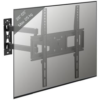 VCM Universal TV Halterung | VESA Wandhalterung | Halter ausziehbar schwenkbar neigbar | Belastbarkeit bis zu 25kg - B-SN400  