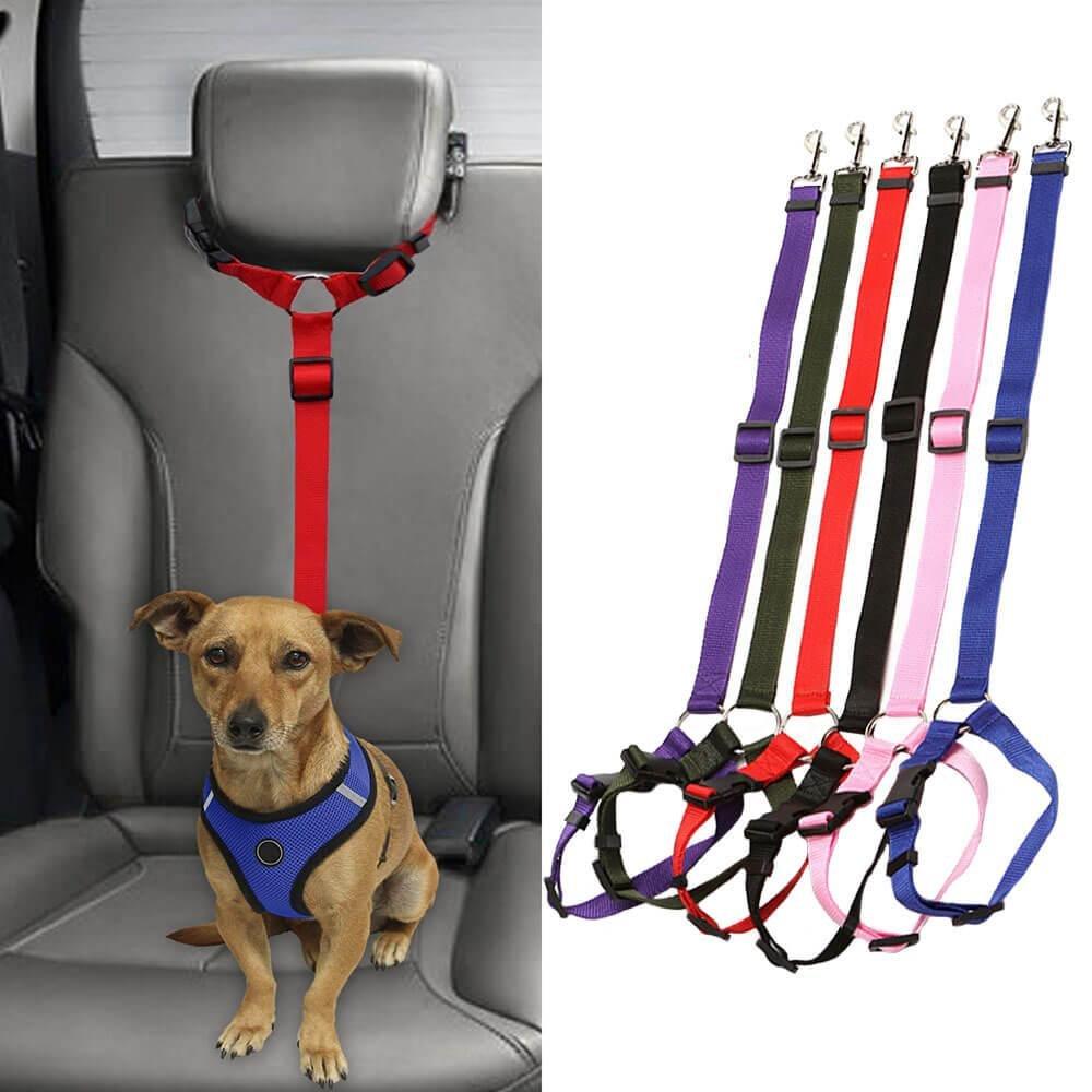 Cintura Di Sicurezza Per Cane In Auto - 2 Pezzi | Guinzaglio Regolabile Per Cani Di Tutte Le Taglie - Foto 6