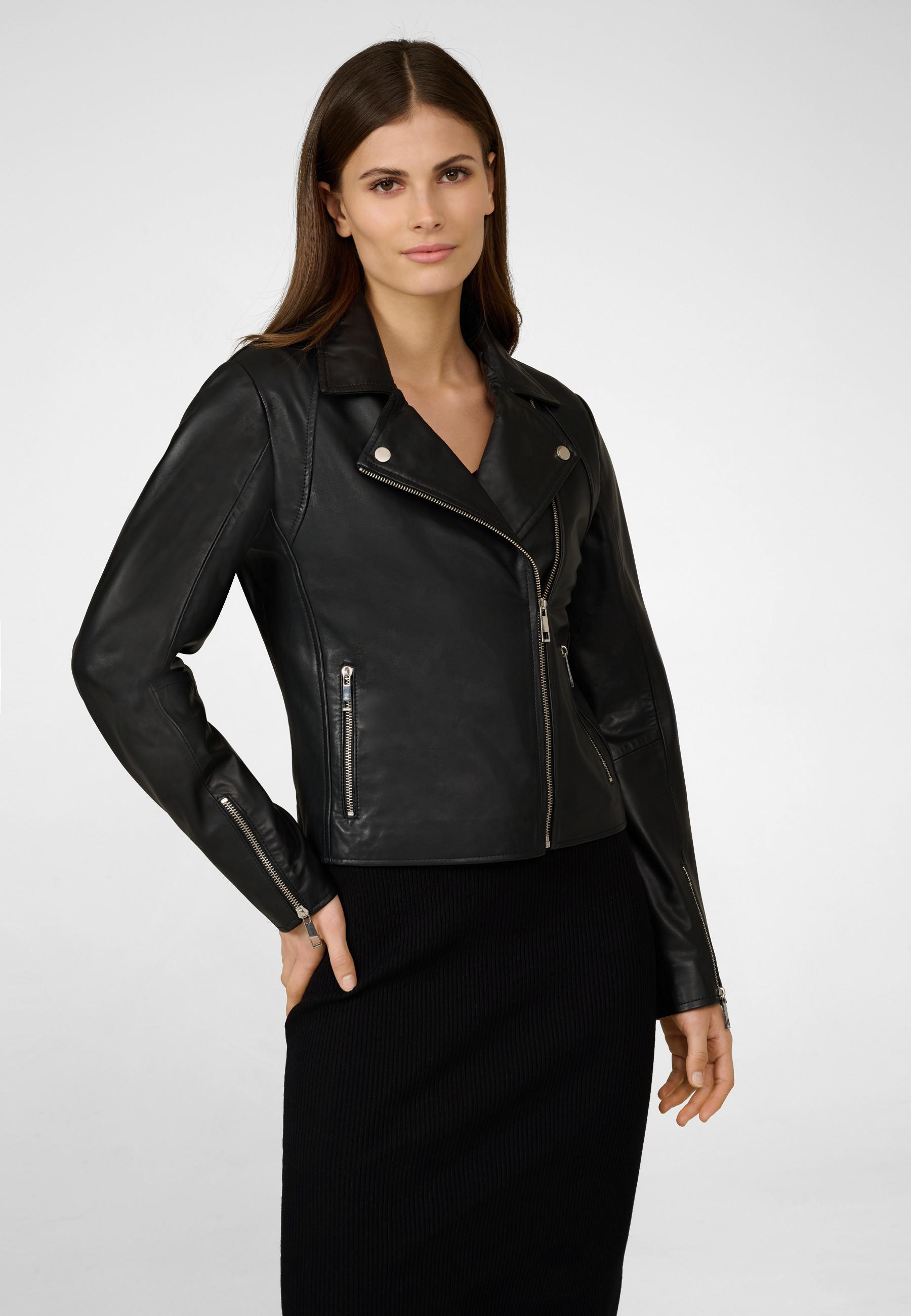 RICANO  Lederjacke Friga, Bikerjacke mit modischem Reversekragen 