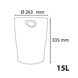 Exacompta Cestino gettacarte Ecobin Forever - x 8  