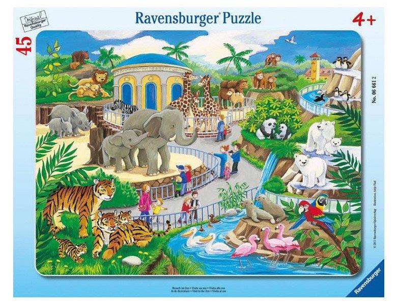 Ravensburger  Puzzle Besuch im Zoo (45Teile) 