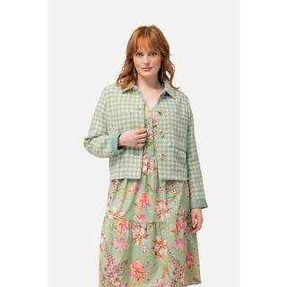 Ulla Popken Hahnentritt Hemdkragen Jacke  