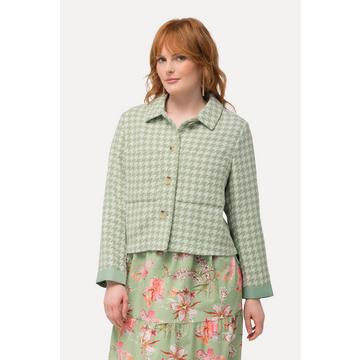 Jacke,Hahnentrittmuster, Hemdkragen, Ärmelfutter