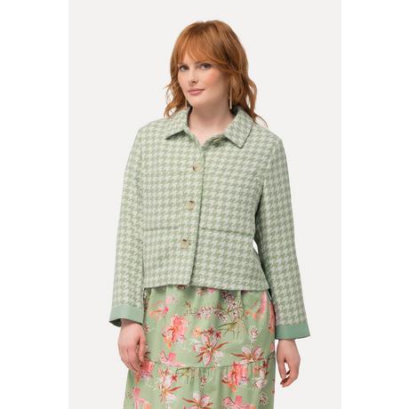 Ulla Popken Hahnentritt Hemdkragen Jacke  