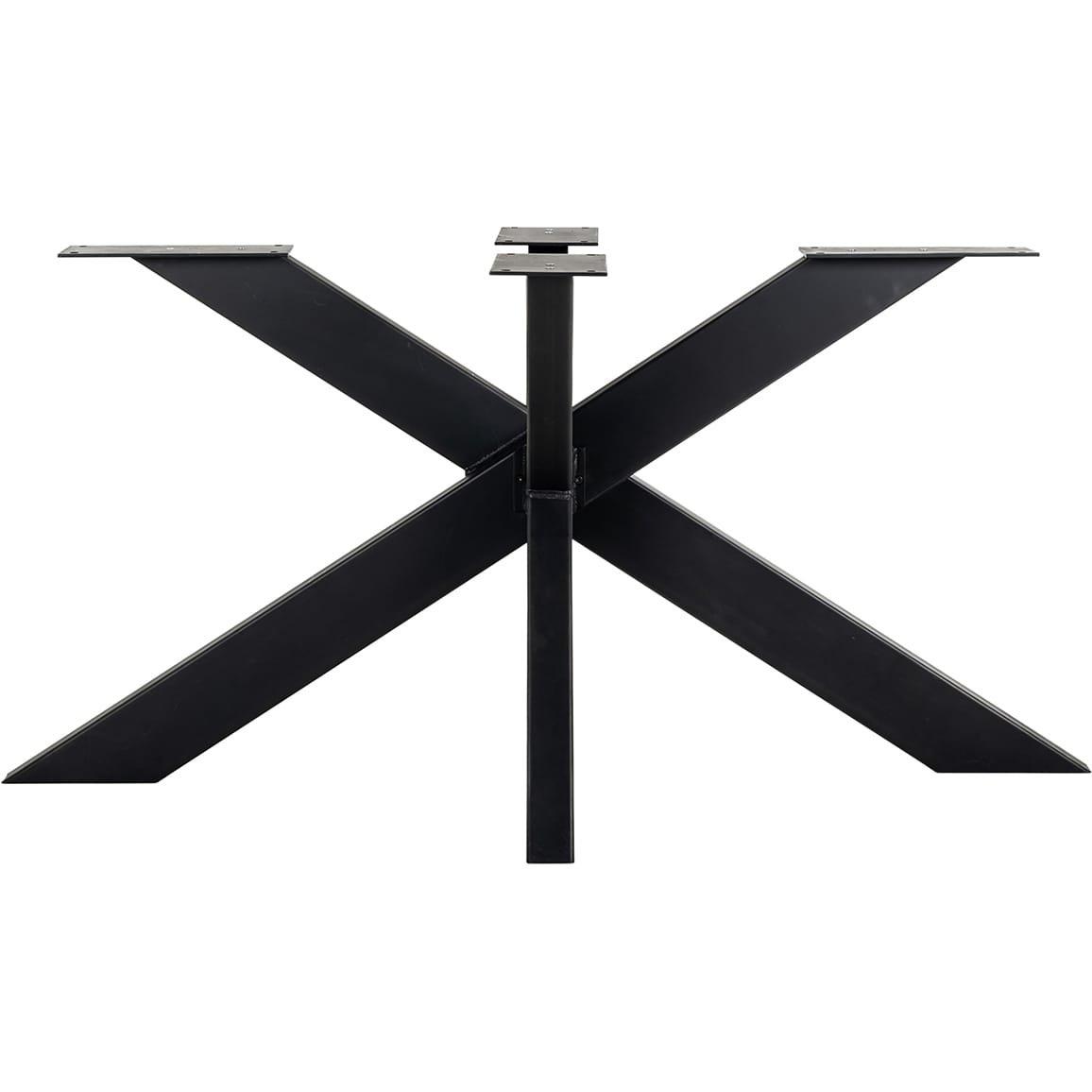 mutoni Cadre de table Industrial Spider noir  