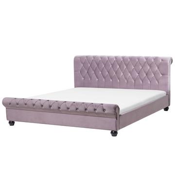 Letto con rete a doghe en Velluto Glamour AVALLON