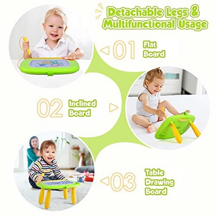 Activity-board  Magnetische Maltafel Magic Board für Kinder, bunte löschbare Magnettafel Zeichentafel mit Beinen 