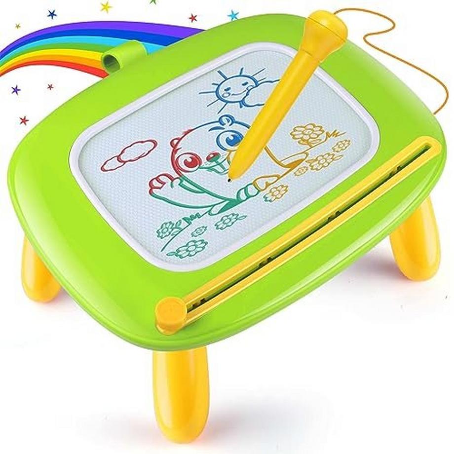 Activity-board  Magnetische Maltafel Magic Board für Kinder, bunte löschbare Magnettafel Zeichentafel mit Beinen 