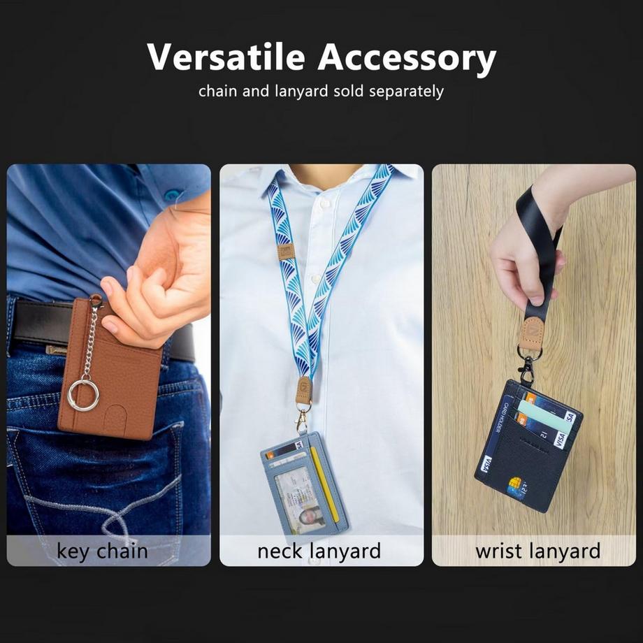 Only-bags.store Portacarte RFID Bloccante Vera Pelle Sottile  