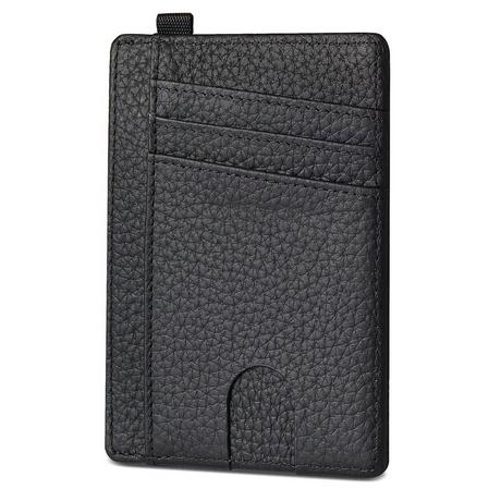 Only-bags.store RFID Blocking Echtes Leder Schlankes Kartenetui  