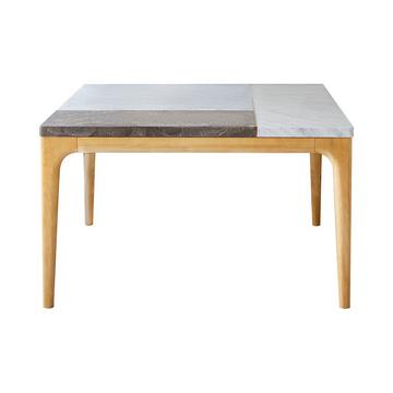 Table en chêne massif et marbre 2/4 pers. Stonepiet