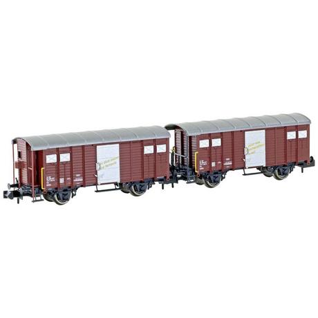 Hobbytrain  N 2er-Set gedeckte Güterwagen K3 der SBB 