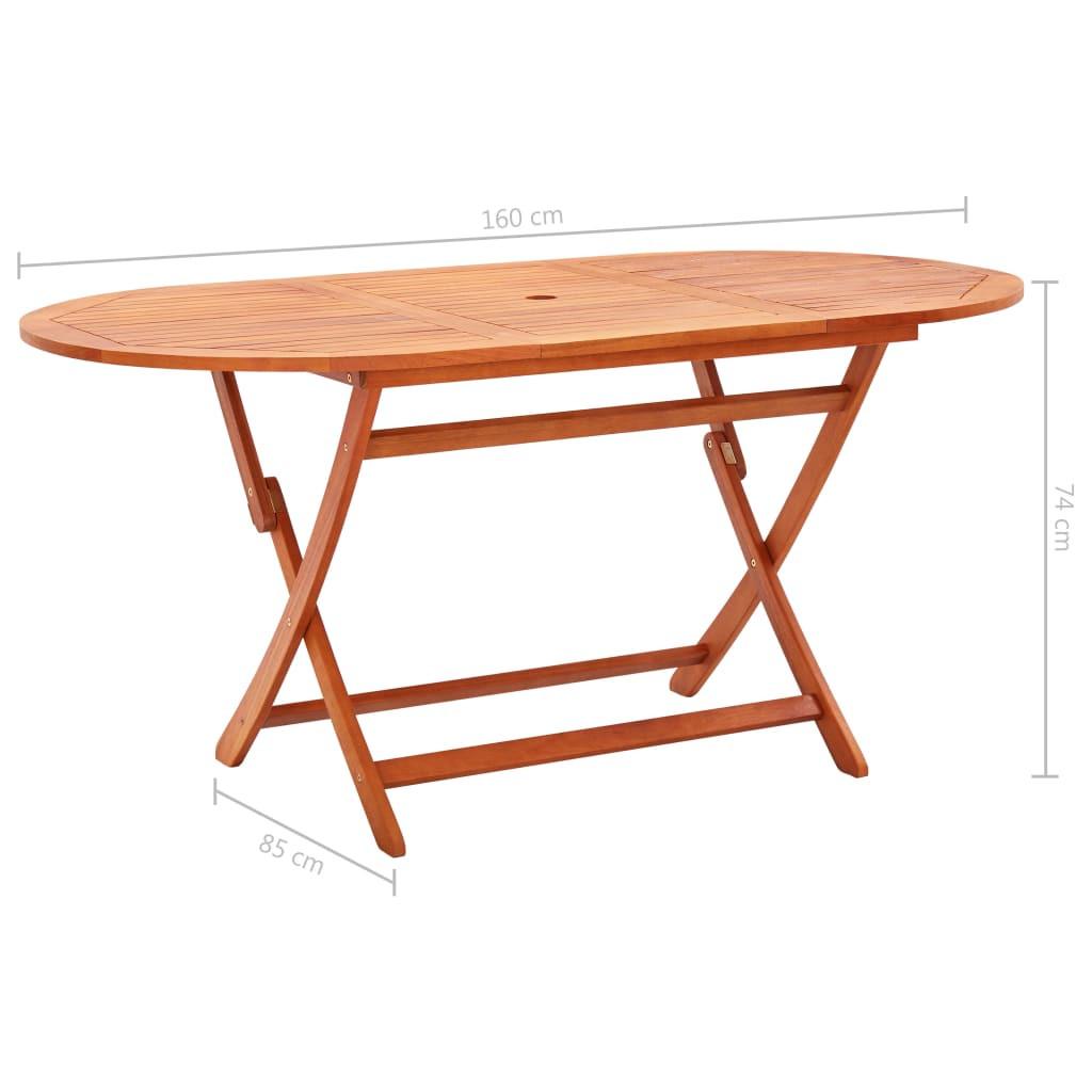 VidaXL Table de jardin bois  