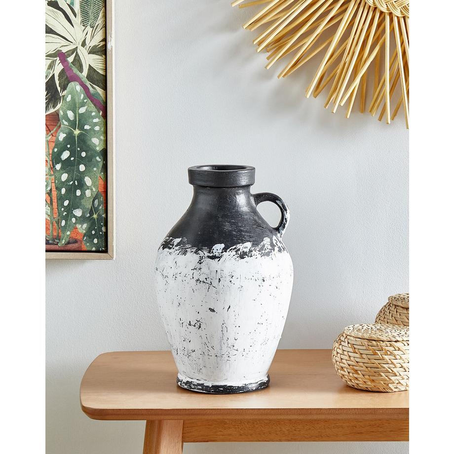 Beliani Vase décoratif en Terre cuite Rétro MASSALIA  