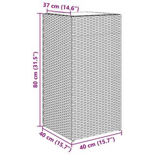 VidaXL fioriera da giardino Polirattan  