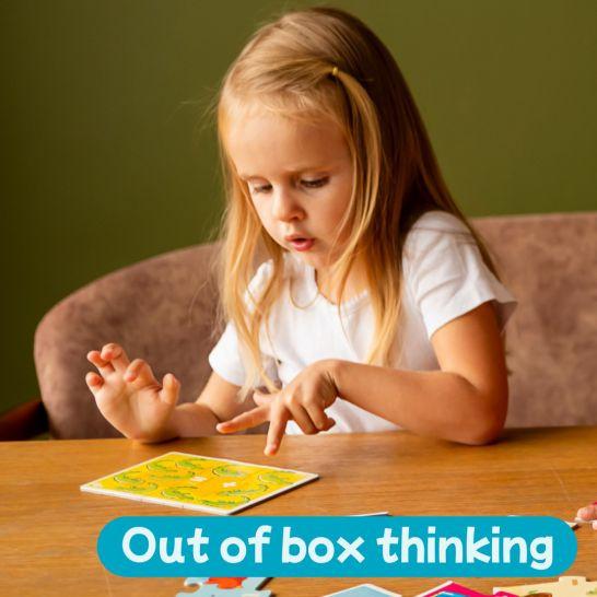 Montessori  Doppio puzzle Montessori – 10 motivi, 20 pezzi, gioco educativo in legno, multicolore per i più piccoli 