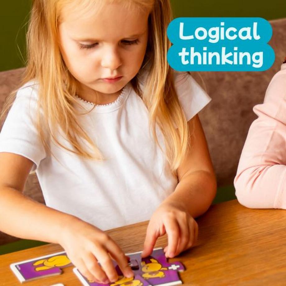 Montessori  Puzzle double Montessori – 10 images (20 pièces), bois, multicolore, pour les tout-petits 