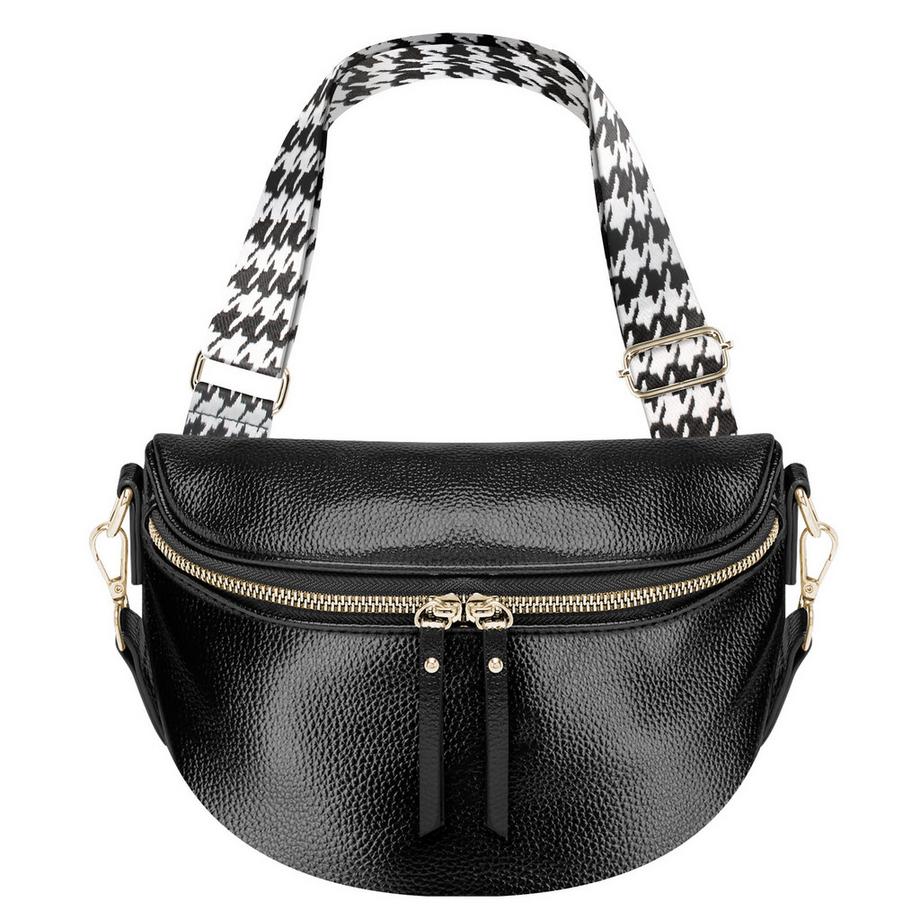 Sac Banane Géometrique Noir Électrique