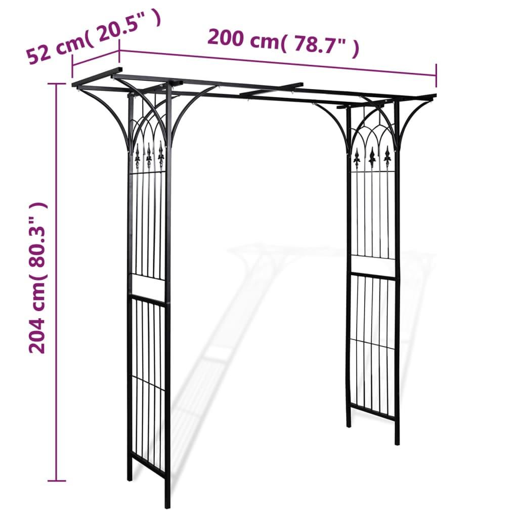 VidaXL  Arche de jardin fer 