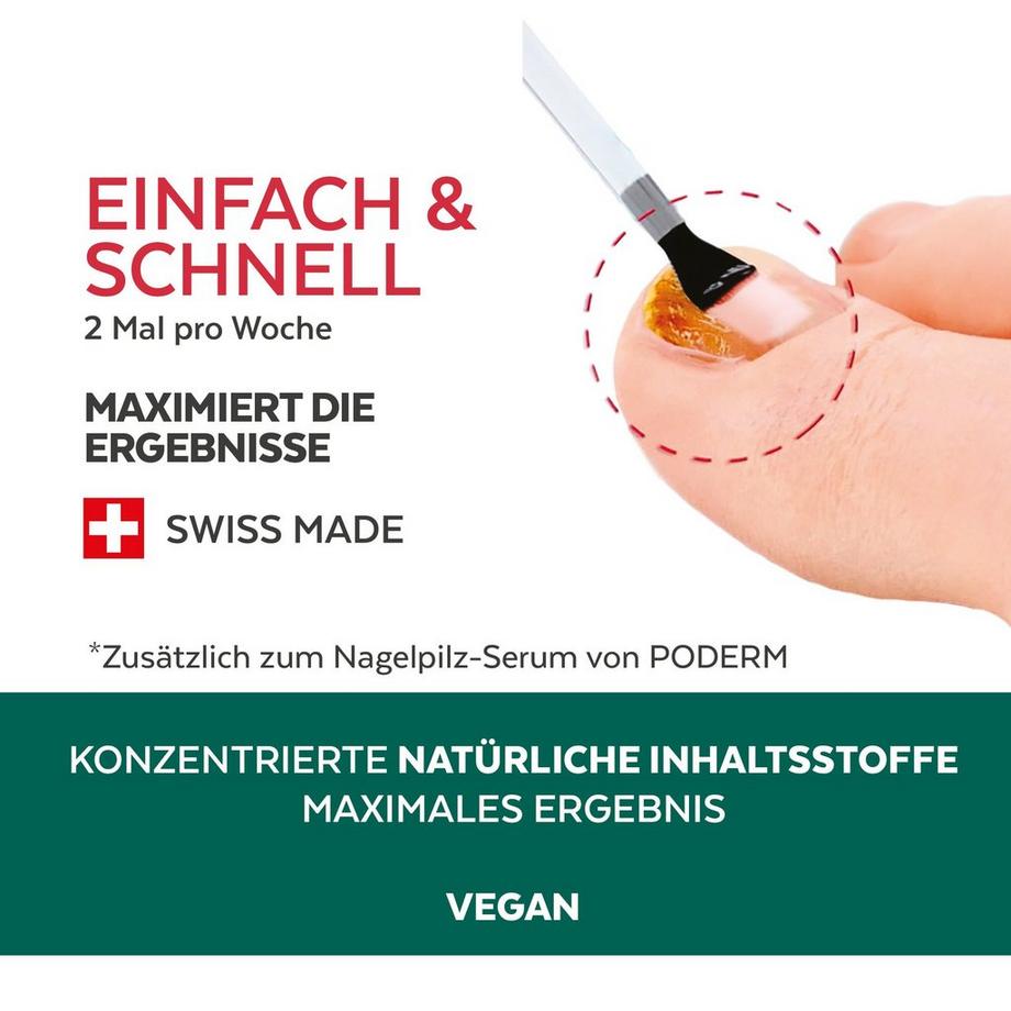 PODERM  Mycose ongles booster de traitement pour mycose difficile à traiter - Swiss Made 
