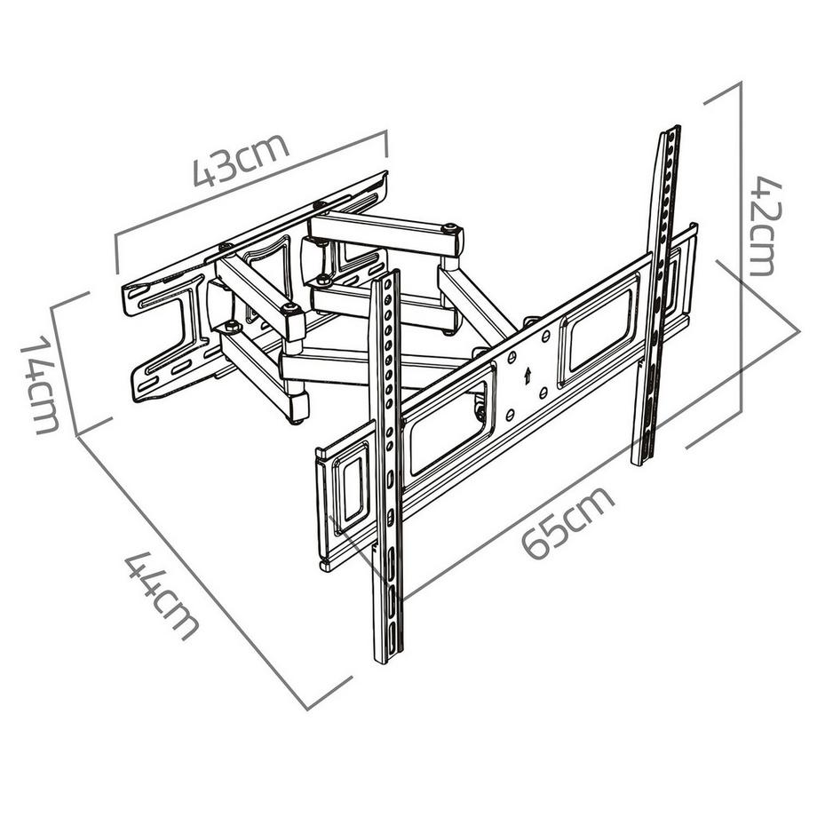 B2X  Support TV 32-70 pouces Humberg 45 kg 