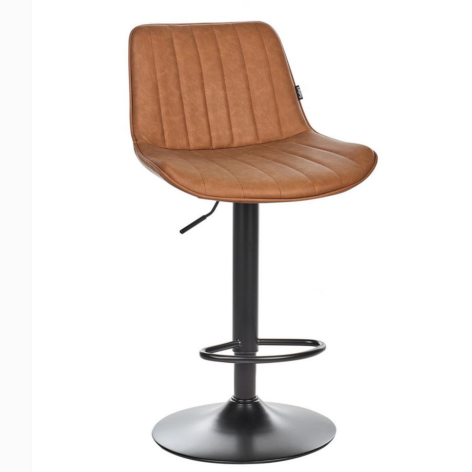 Beliani Set mit 2 Barstühlen aus Kunstleder  DUBROVNIK  