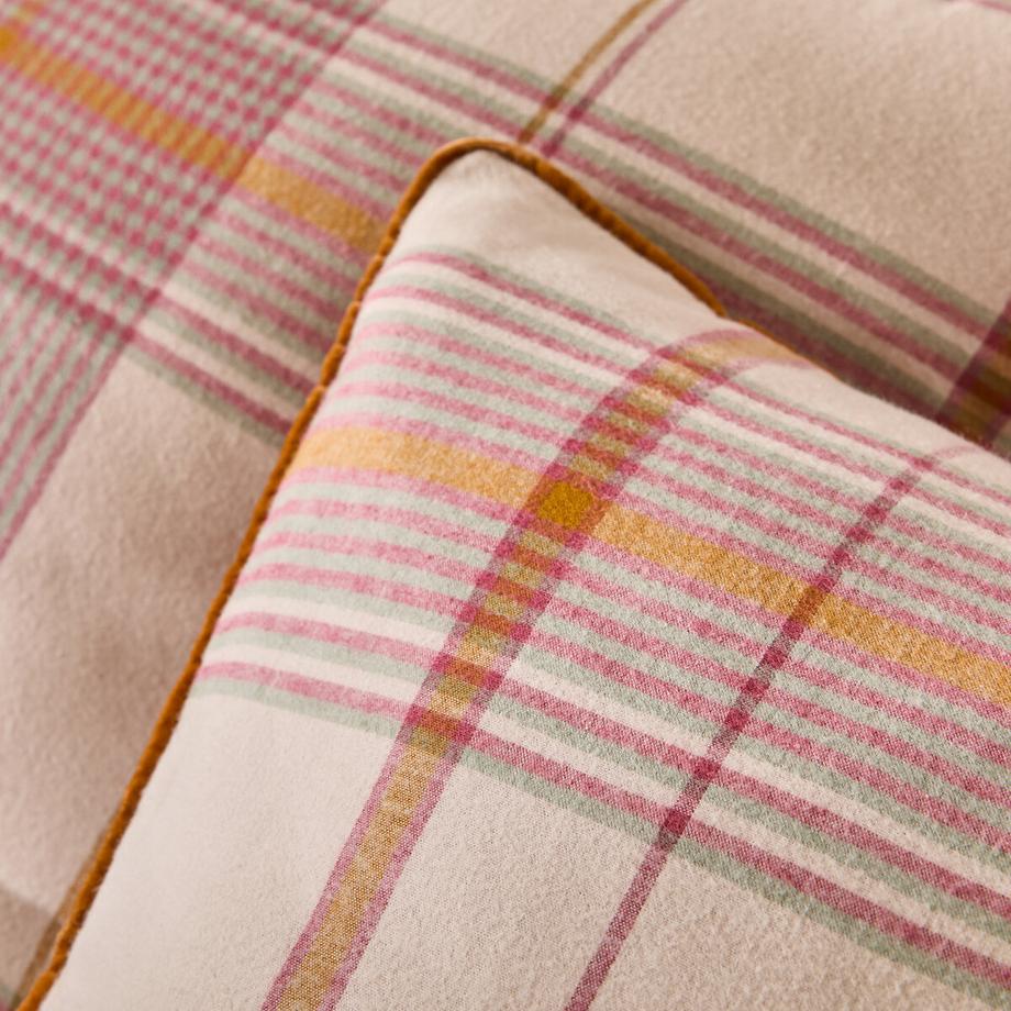 La Redoute Intérieurs Baumwollflanell Karomuster Kissenbezug  