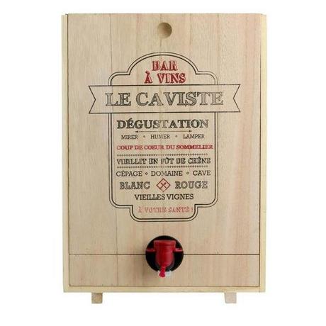 Northio  Cassetta in Legno per Bag-in-box Vino - 5 Litri 