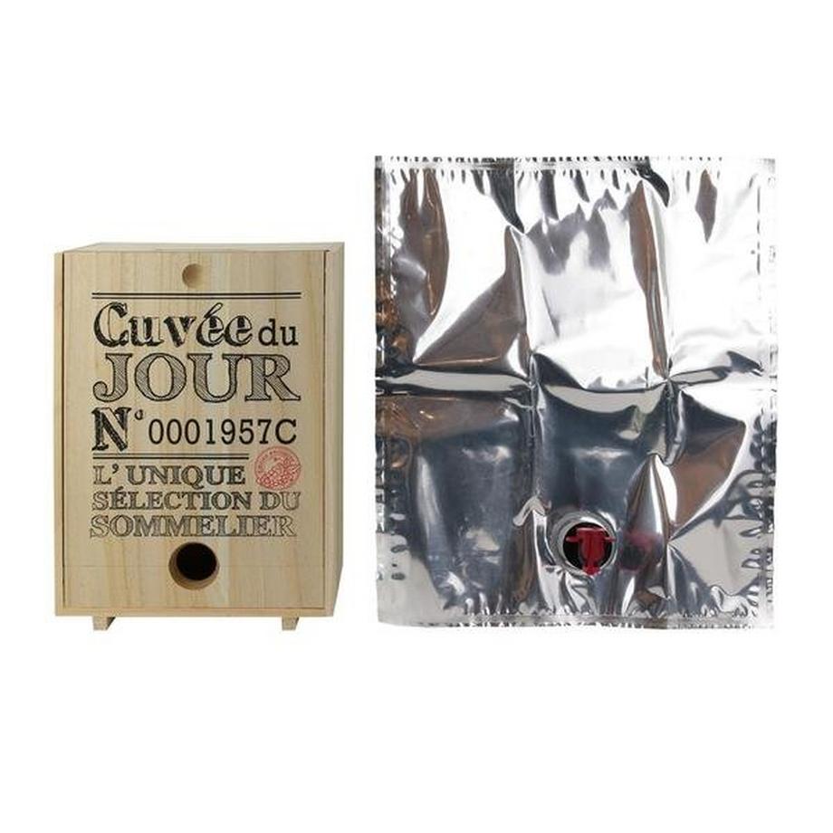 Northio  Holzkiste für Bag-in-Box-Wein - 5 Liter 