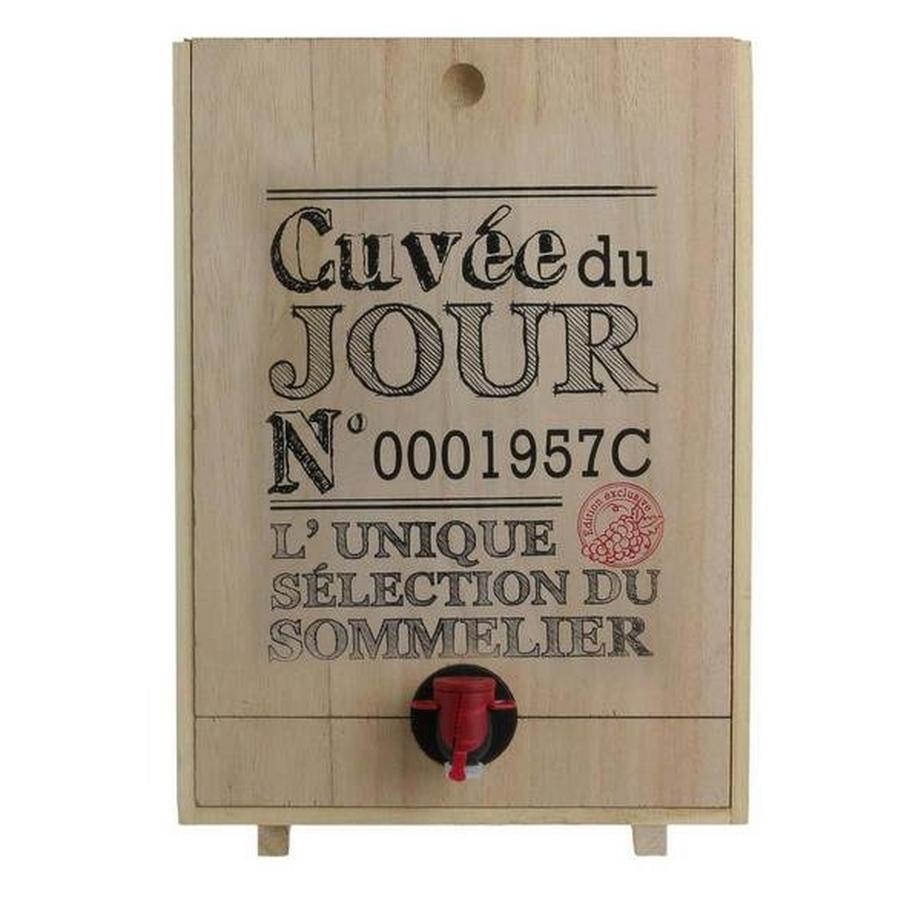 Northio  Holzkiste für Bag-in-Box-Wein - 5 Liter 