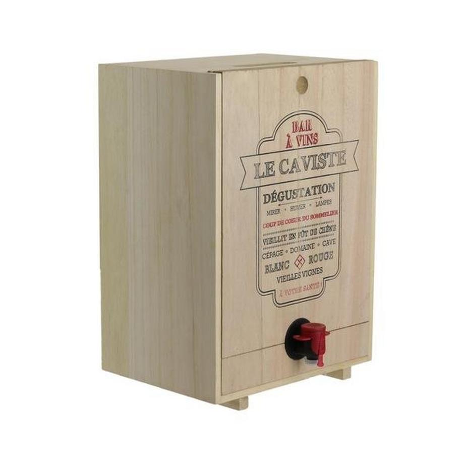 Northio  Holzkiste für Bag-in-Box-Wein - 5 Liter 