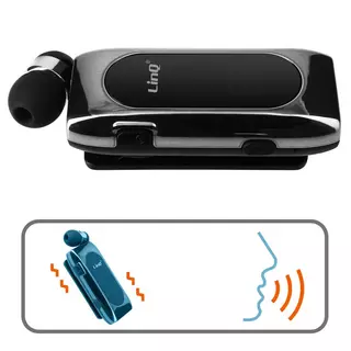 Ricevitore Bluetooth per auto con funzione vivavoce, LinQ - nero - Italiano