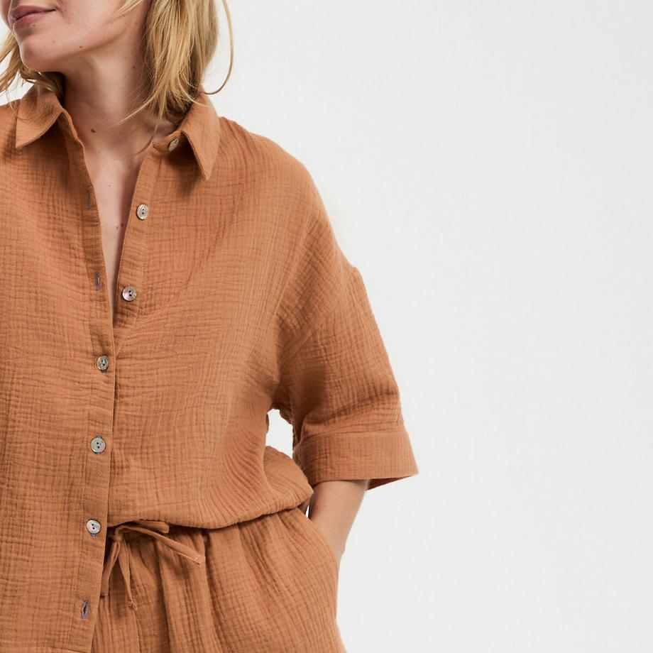 La Redoute Collections Kurzpyjama Baumwollmusselin  