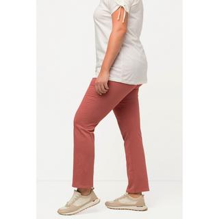 Ulla Popken  Jeans colorati modello Mary in cotone biologico con taglio della gamba ampio e cintura comoda 