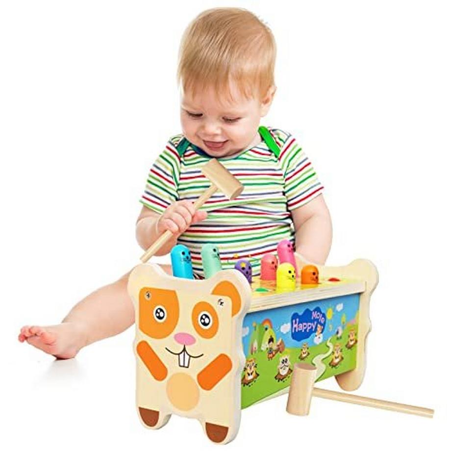 Klopfen auf Bankholz mit 2 Schlägeln, Hammerspiel