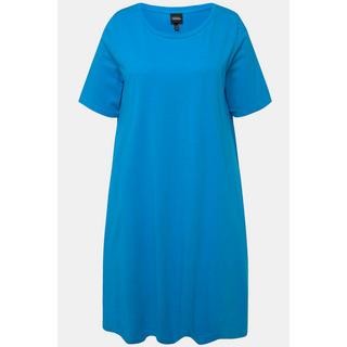 Ulla Popken Abito in jersey Linea A Girocollo Mezza Manica con Tasche  