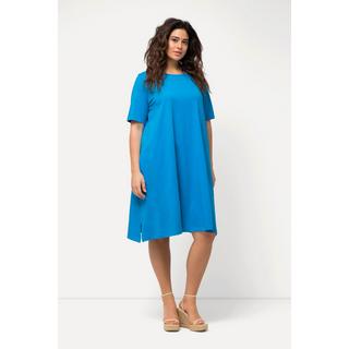 Ulla Popken Abito in jersey Linea A Girocollo Mezza Manica con Tasche  