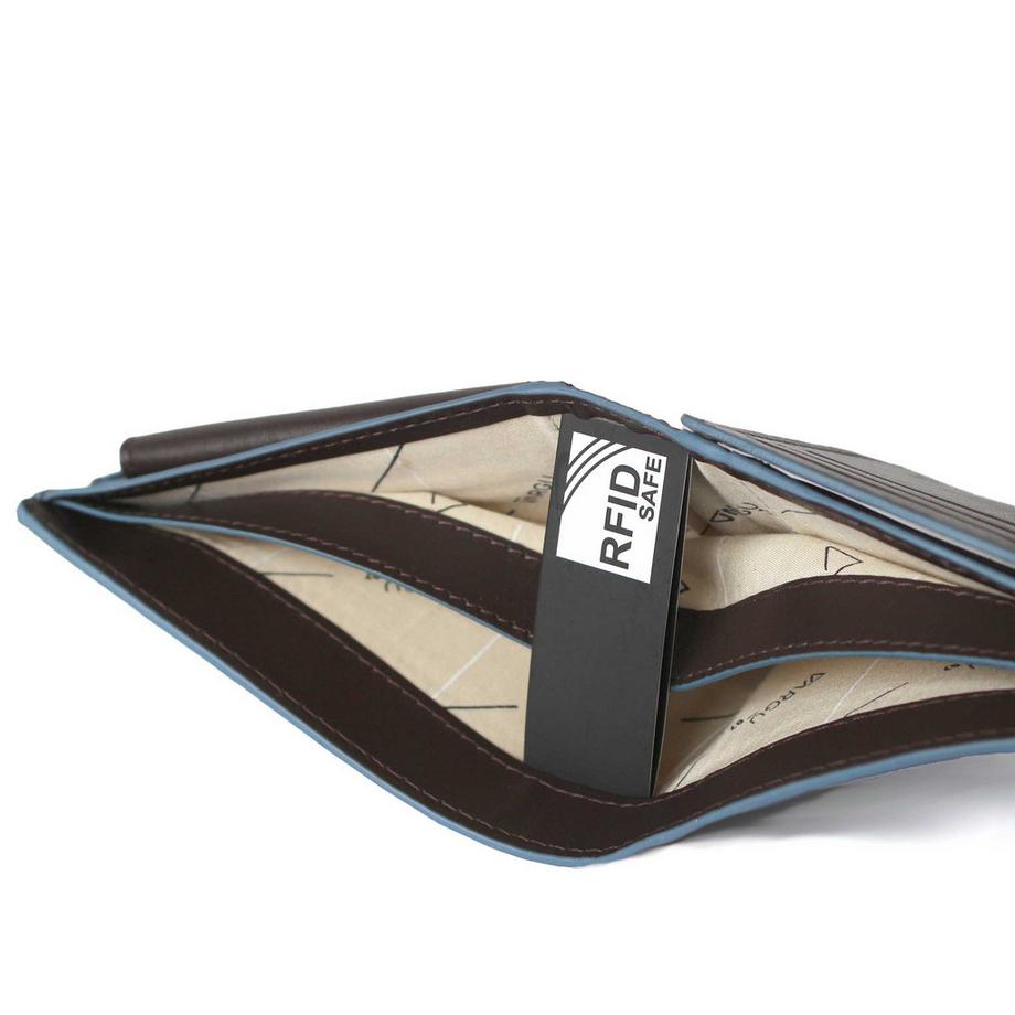 VARGU KON 1-L Portefeuille en Cuir Véritable  