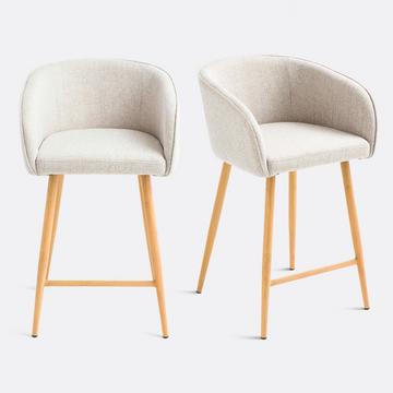 Lot de 2 fauteuils de bar H64 cm